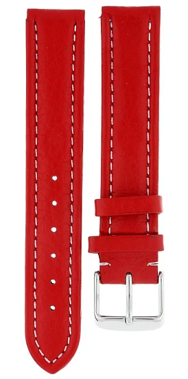 Paski i części Pasek Skórzany Czerwony 18mm PASEK-P057-18-CZERWONY