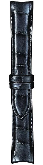 Paski i części Pasek Skórzany Tissot Antracytowy 18mm Couturier Lady T610038036