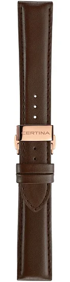 Paski i części Pasek Skórzany Certina Brązowy 20mm z Zapięciem Motylkowym DS C600022834