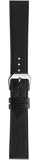 Paski i części Pasek Skórzany Certina Czarny 20mm DS-1 Big Date C600022585