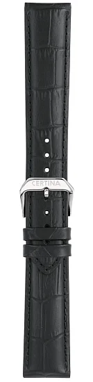 Paski i części Pasek Skórzany Certina Czarny 20mm DS Caimano C600021033