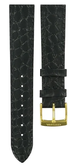 Paski i części Pasek Skórzany Certina Czarny 18mm DS Merak C600007042