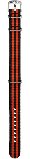 Paski i części Pasek Materiałowy Certina NATO Czarno-Czerwony 20mm DS PH200M C604020493