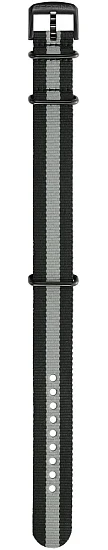 Paski i części Pasek Materiałowy Certina NATO Czarno-Szary 20mm DS PH200M C604020494