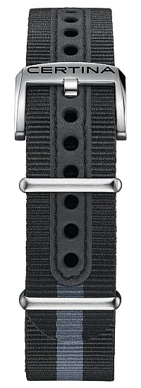 Paski i części Pasek Materiałowy Certina NATO Czarno-Piaskowy 20mm DS PH200M C604021652