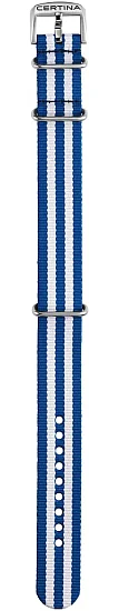 Paski i części Pasek Materiałowy Certina NATO Niebiesko-Biały 20mm DS PH200M C604020505