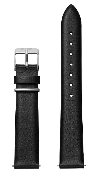 Paski i części Pasek Cluse La Garconne Black Silver CS1408101043