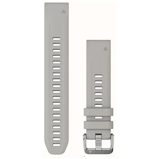 Paski i części Pasek Garmin QuickFit 20mm Fenix, Epix 42/43mm Szary Gumowy Fog Gray 010-13358-00