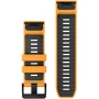 Zdjęcie 2 Paski i części Pasek Garmin QuickFit 26mm Fenix, Epix, Quatix 51mm Pomarańczowy/Grafitowy Gumowy 010-13393-01
