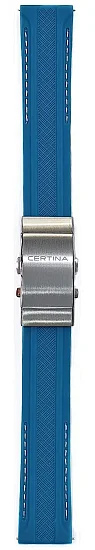 Paski i części Pasek Gumowy Certina Błękitny 20mm z Zapięciem Motylkowym DS PH2000M C603025016