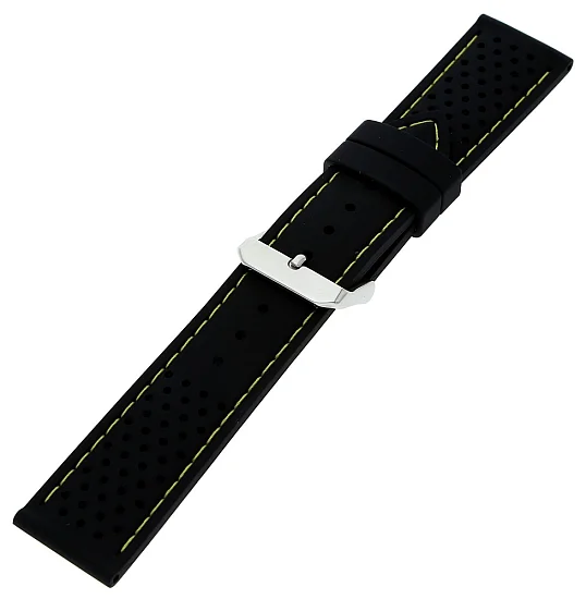 Paski i części Pasek Gumowy Czarno-Żółty 24mm PASEK-GUMA-CZ-Z-24