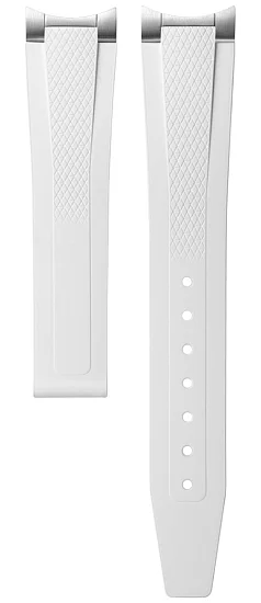 Paski i części Pasek Gumowy Longines Biały 17mm Conquest Lady 34 L682170809