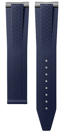 Paski i części Pasek Gumowy Longines Granatowy 21mm Conquest Gent L682172906