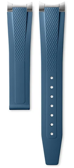 Paski i części Pasek Gumowy Longines Niebieski 17mm Conquest Lady 34 L682170821