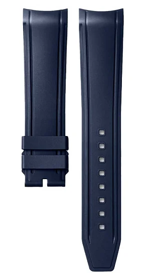 Paski i części Pasek Gumowy Longines Granatowy 20mm Legend Diver L682172264