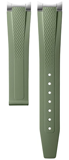 Paski i części Pasek Gumowy Longines Zielony 17mm Conquest Lady 34 L682171275
