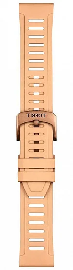 Paski i części Pasek Gumowy Tissot Beżowy 21mm T-Touch Connect Sport T852050298