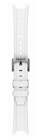 Paski i części Pasek Gumowy Tissot Biały T-Race T603050892