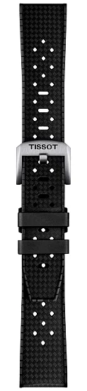 Paski i części Pasek Gumowy Tissot Czarny 20mm Seastar 1000 T603049628