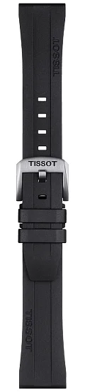 Paski i części Pasek Gumowy Tissot Czarny 20mm Seastar 1000 T603044545