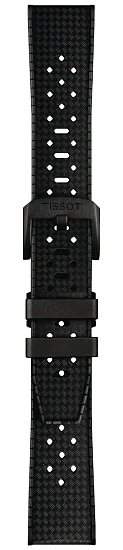Paski i części Pasek Gumowy Tissot Czarny 20mm Seastar 1000 T603049462
