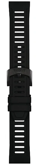 Paski i części Pasek Gumowy Tissot Czarny 21mm T-Touch Sport T603048907