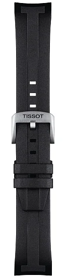 Paski i części Pasek Gumowy Tissot Czarny 22mm Seastar 1000 T603046865