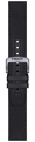 Paski i części Pasek Gumowy Tissot Czarny 22mm Supersport T604047163