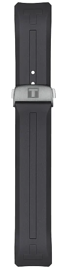 Paski i części Pasek Gumowy Tissot Czarny 23mm T-Touch Connect Solar T603046207