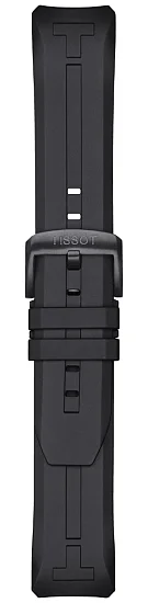 Paski i części Pasek Gumowy Tissot Czarny 23mm T-Touch Connect Solar T603044328