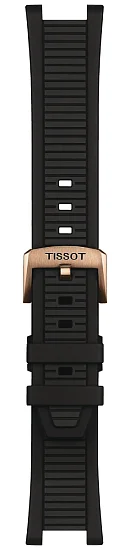 Paski i części Pasek Gumowy Tissot Czarny T-Race T603049672