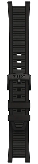Paski i części Pasek Gumowy Tissot Czarny T-Race T603049880