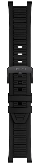 Paski i części Pasek Gumowy Tissot Czarny T-Race T603048545