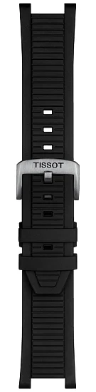 Paski i części Pasek Gumowy Tissot Czarny T-Race T603048650