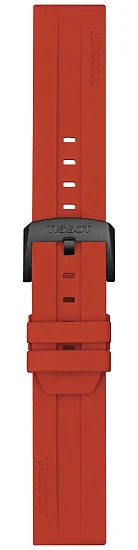 Paski i części Pasek Gumowy Tissot Czerwony 22mm T-Race Cycling T603048933