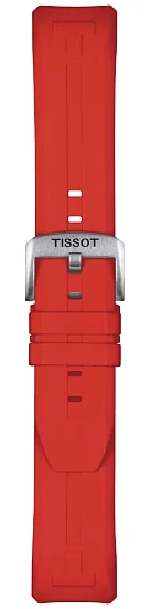 Paski i części Pasek Gumowy Tissot Czerwony 23mm T-Touch Connect Solar T603044329