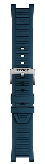 Paski i części Pasek Gumowy Tissot Niebieski T-Race 24mm z Zapięciem T603051790