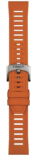 Paski i części Pasek Gumowy Tissot Pomarańczowy 21mm T-Touch Sport T603049212