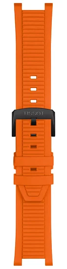 Paski i części Pasek Gumowy Tissot Pomarańczowy T-Race 45 T603050517