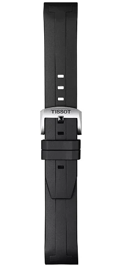 Paski i części Pasek Gumowy Tissot Czarny 21mm Seastar Powermatic 2018-2020 T603042424