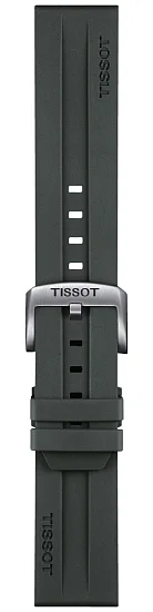 Paski i części Pasek Gumowy Tissot Szary 22mm Supersport T603047710