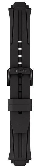 Paski i części Pasek Gumowy Tissot Czarny 18mm T-Race Cycling T603042129