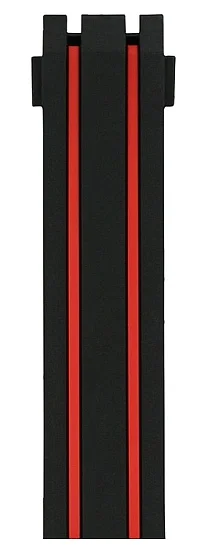 Paski i części Pasek Gumowy Tissot Czarno-Czerwony 21mm T-Race T610036567