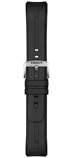 Paski i części Pasek Gumowy Tissot Czarny 23mm T-Touch Connect Solar T603044330