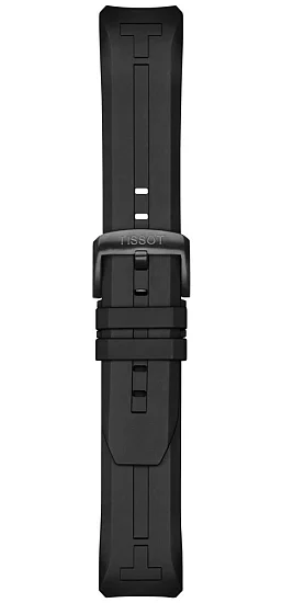 Paski i części Pasek Gumowy Tissot Czarny 23mm T-Touch Connect Solar T603044328