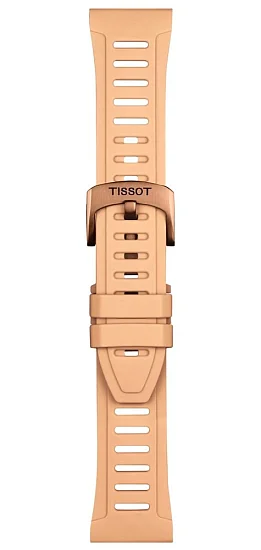 Paski i części Pasek Gumowy Tissot Beżowy Krótki XS 21mm T-Touch Connect Sport T603049208