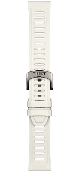 Paski i części Pasek Gumowy Tissot Biały 21mm T-Touch Connect Sport T852049245