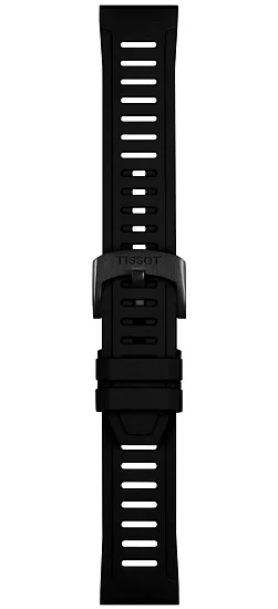 Paski i części Pasek Gumowy Tissot Czarny 21mm T-Touch Connect Sport T603048907