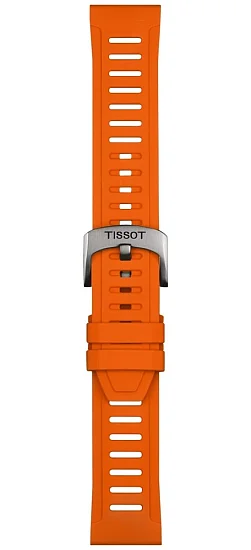 Paski i części Pasek Gumowy Tissot Pomarańczowy 21mm T-Touch Connect Sport T603049212