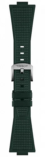 Paski i części Pasek Gumowy Tissot Zielony 27mm PRX 40 T852050987